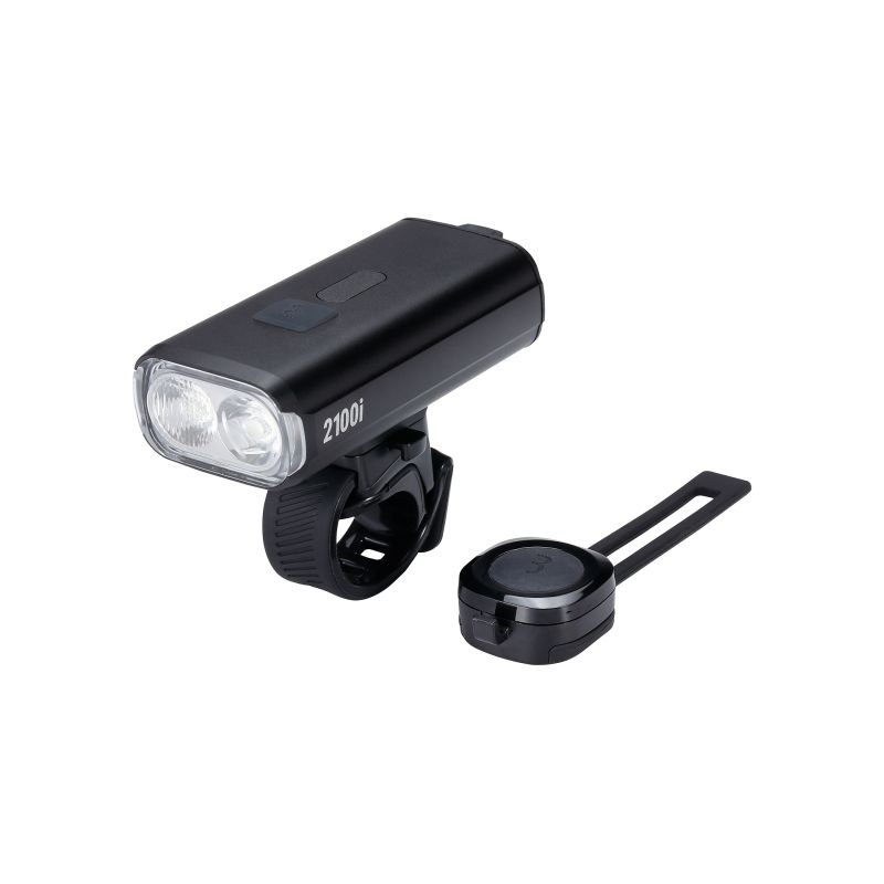 BBB Frontlicht StrikeDuo 2100i Lumen USB-C 8 Modi, Akkuanzeige, Alu, inkl. Remote
