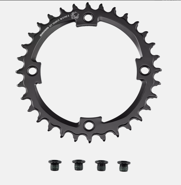 SRAM Chr Turbo, 32t, Eagle 12-spd, 104bcd, 1x Ring, Steel, W/ Bolts, (00.6218.022.000)