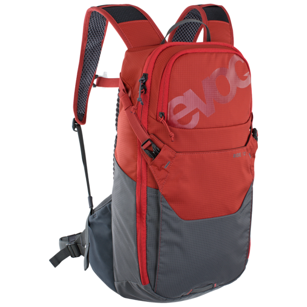 Evoc Ride 12L Backpack, chili red/carbon grey