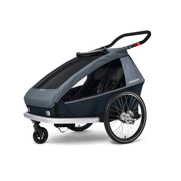 Croozer Anhänger CRO Kid Vaaya 2 Blue Graphite blue (Bike+Buggy)2 Plätzer