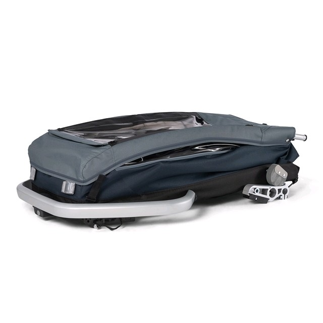 Croozer Anhänger CRO Kid Vaaya 2 Blue Graphite blue (Bike+Buggy)2 Plätzer