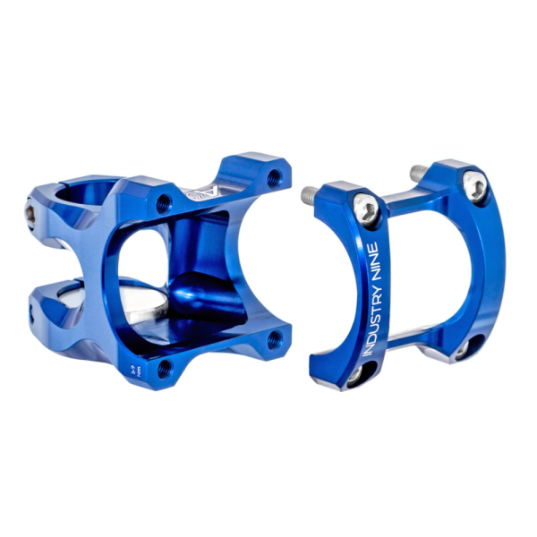INDUSTRY NINE A35 Stem - Blue Body - Blue Faceplate - 50mm - Steel Bolts