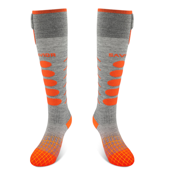 Savior Ski Socks Bluetooth Montreal grey/orange