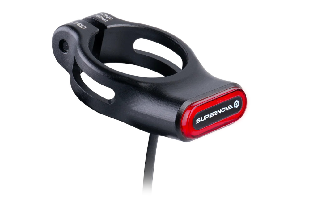 Supernova TL3 Mini Pro Seatpost Clamp 12V - 34.9mm - Bremslicht mit Verzögerungssensor / 34.9mm (31.8mm)