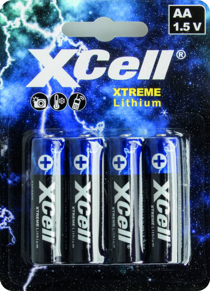 XCell XTREME Lithium AA Batterie 4er