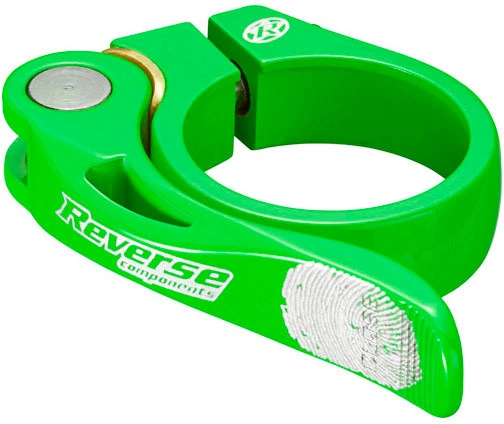 Reverse Seat Clamp Qr Long Life Durch.34.9Mm Neon Green