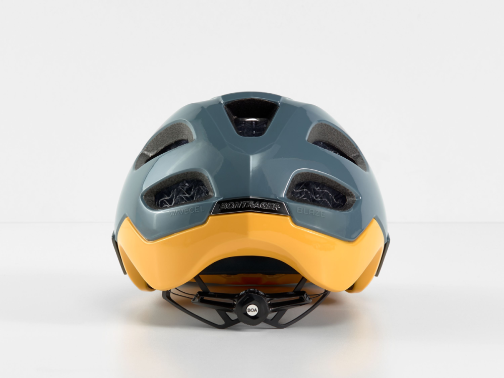 BONTRAGER Helm Blaze WaveCel M Battleship Blue/Yellow CE