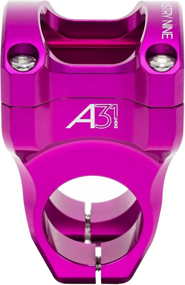 INDUSTRY NINE A318 Stem - Purple Body - Purple Faceplate - 30mm - Steel Bolts