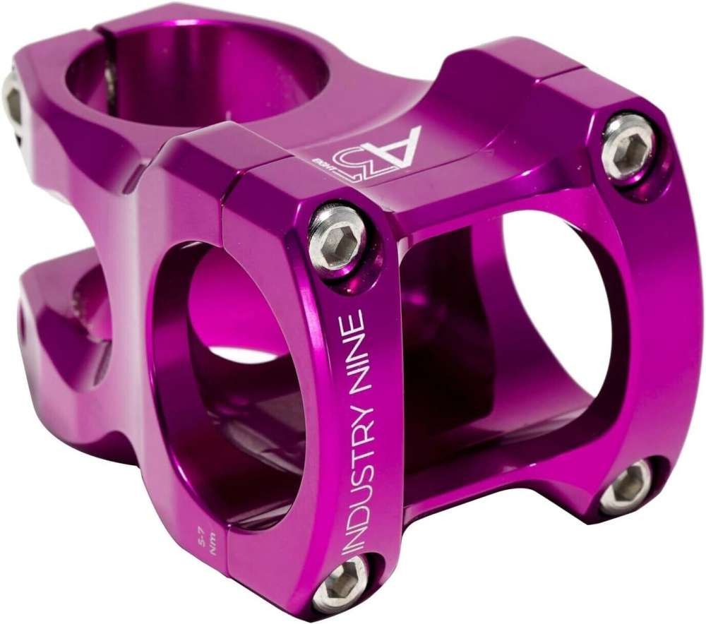 INDUSTRY NINE A318 Stem - Purple Body - Purple Faceplate - 30mm - Steel Bolts