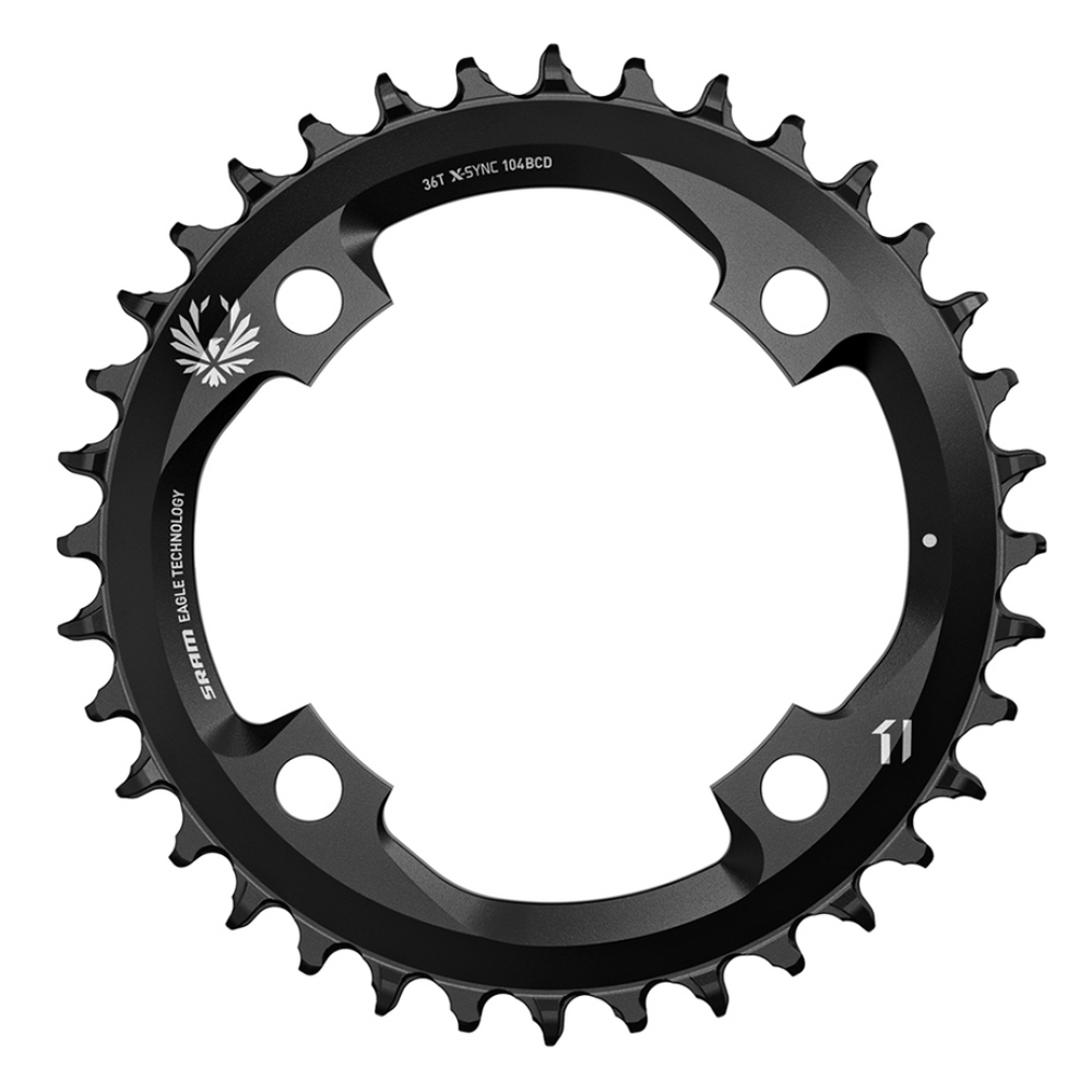 SRAM Chainring Eagle CNC Alu X-Sync 104 BCD, black, 104x34T 11SPD
