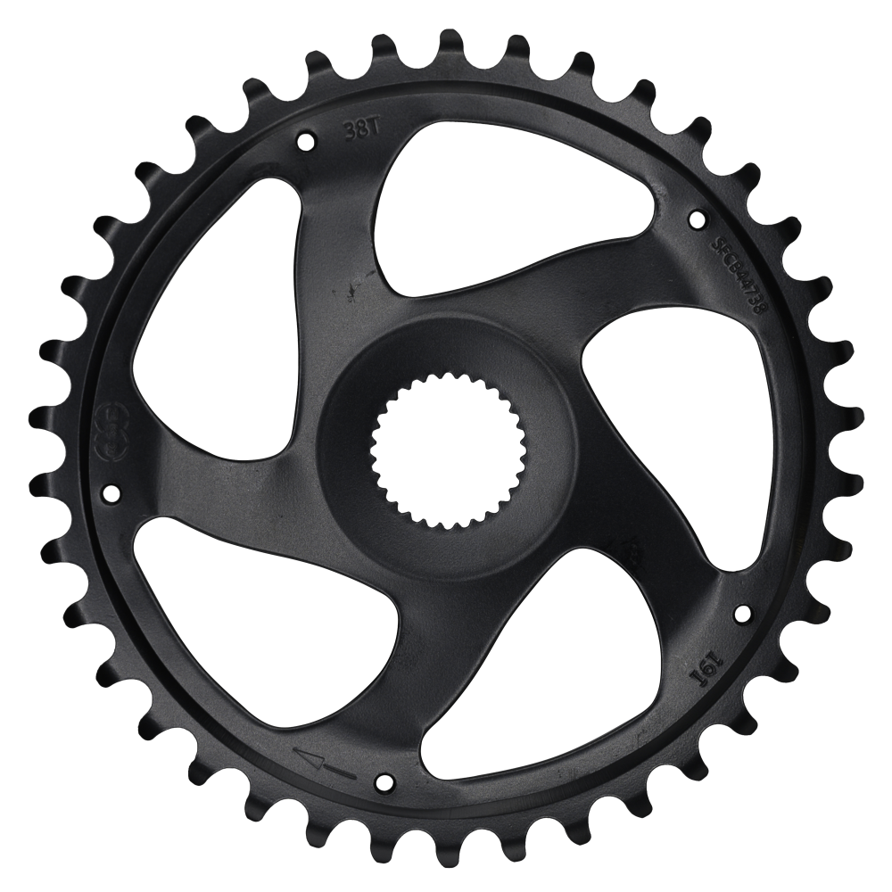 Bosch Kettenblatt, Gen4, 38T, 11/128", direct mount, Kettenlinie 52,0mm, black