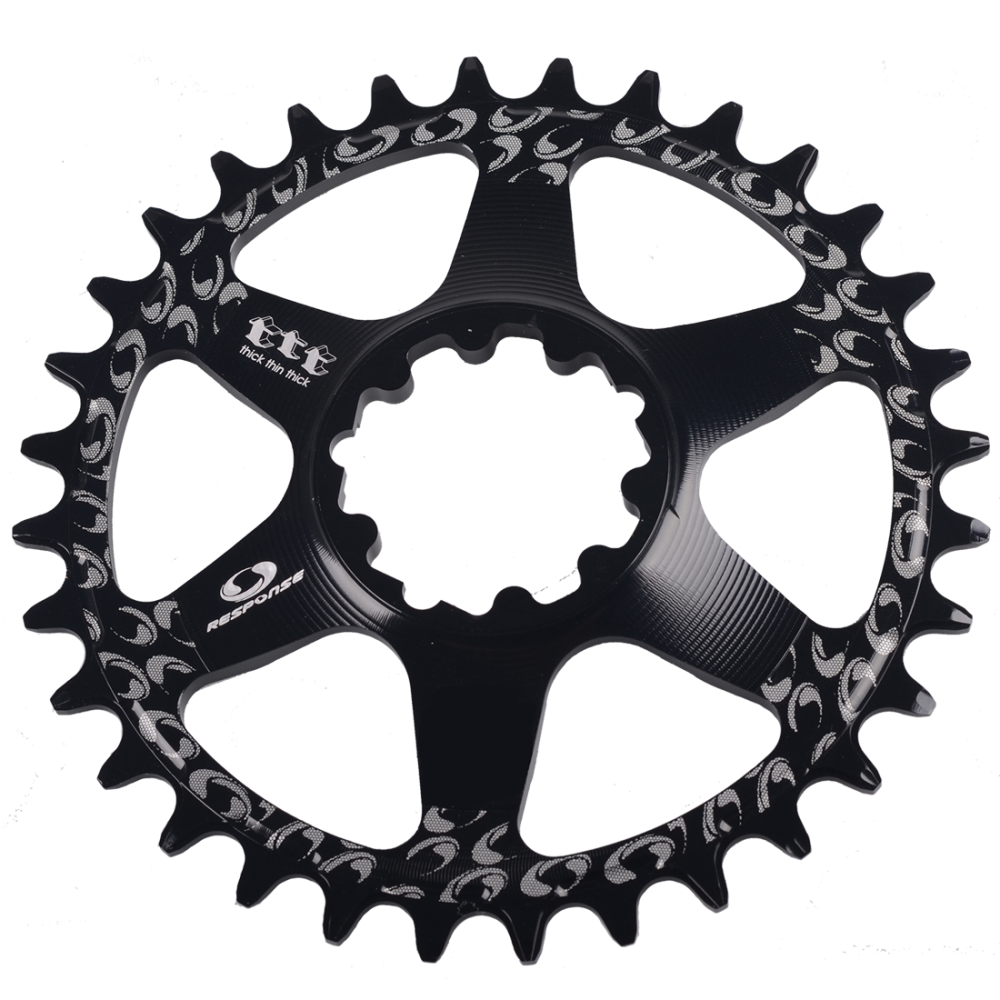 Kettenblatt, GXP 6mm offset direct mount 34T Alu 7075 CNC 10/11/12 Speed black