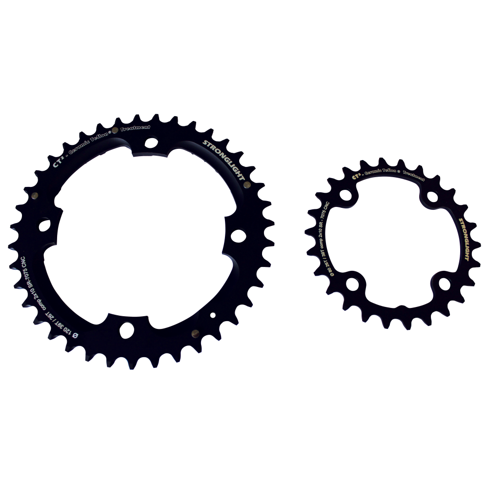 SRAM Kettenblatt, 2x10, 120,CT2 42(28), black, CSA, 4 arms