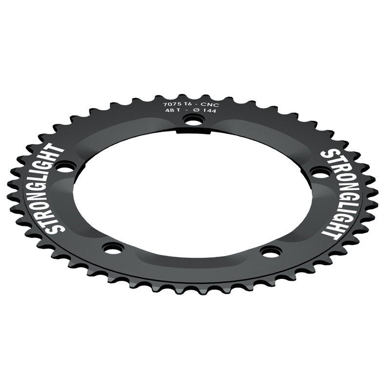 Kettenblatt,TYPE S, 144, 7075-T6, 48, 1/2" x 1/8", black/Track, 5 arms