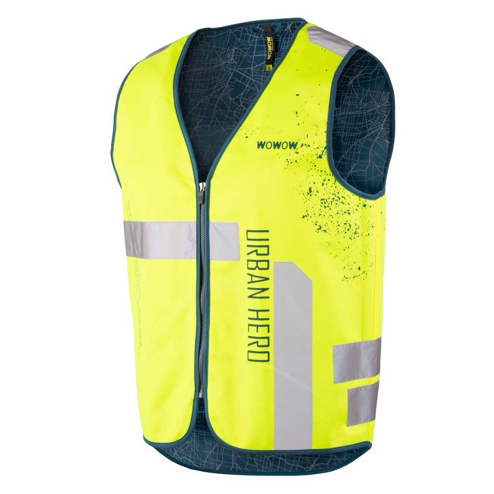 Wowow Leuchtweste, URBAN HERO JACKET, gelb, GELB, XL