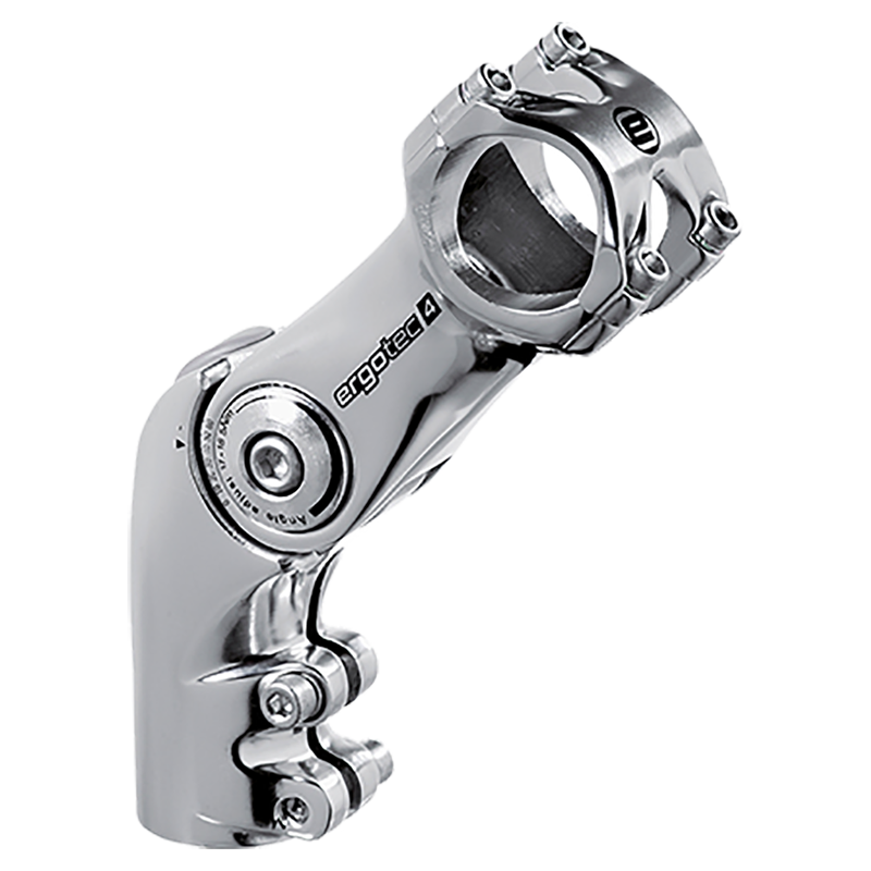 Vorbau, OCTOPUS 50, 31.8, 90mm, 0°/+60°, 28.6mm, L4, AL6061 silver-polish