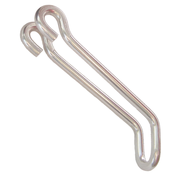 Busch & Müller Scheinwerferhalter, Edelstahl, NiroDraht silber, L:60/18 mm, inkl. Schraube 30mm, 474DL