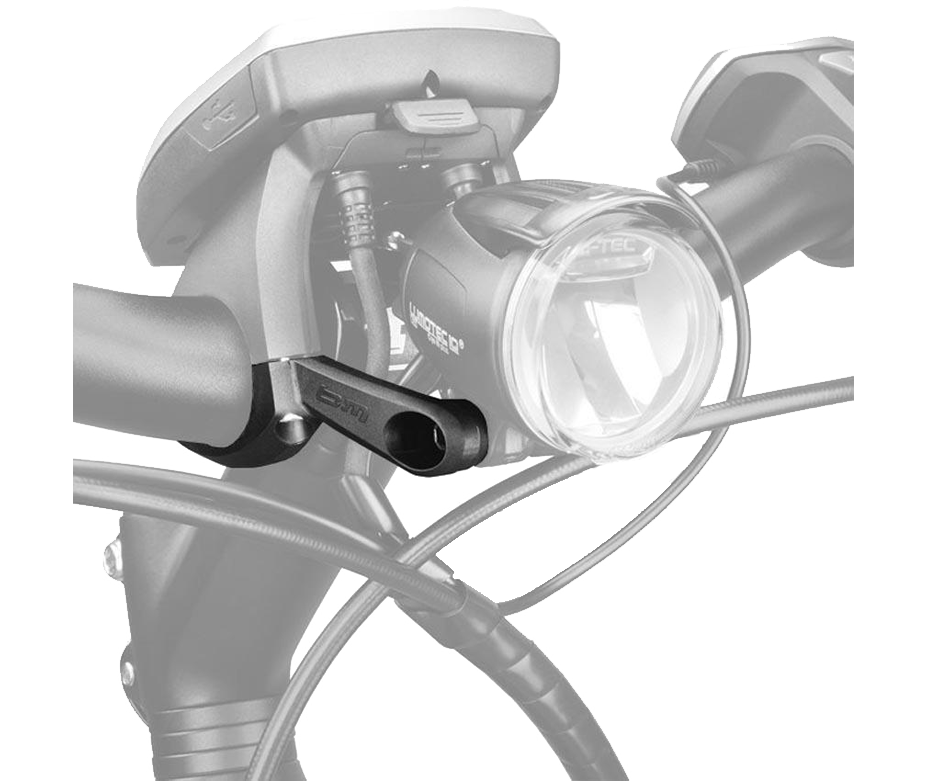 Busch & Müller Scheinwerferhalter, Ø 31.8 mm, zu Boschdisplay zweiarmig inkl. Befestigung, 470BH