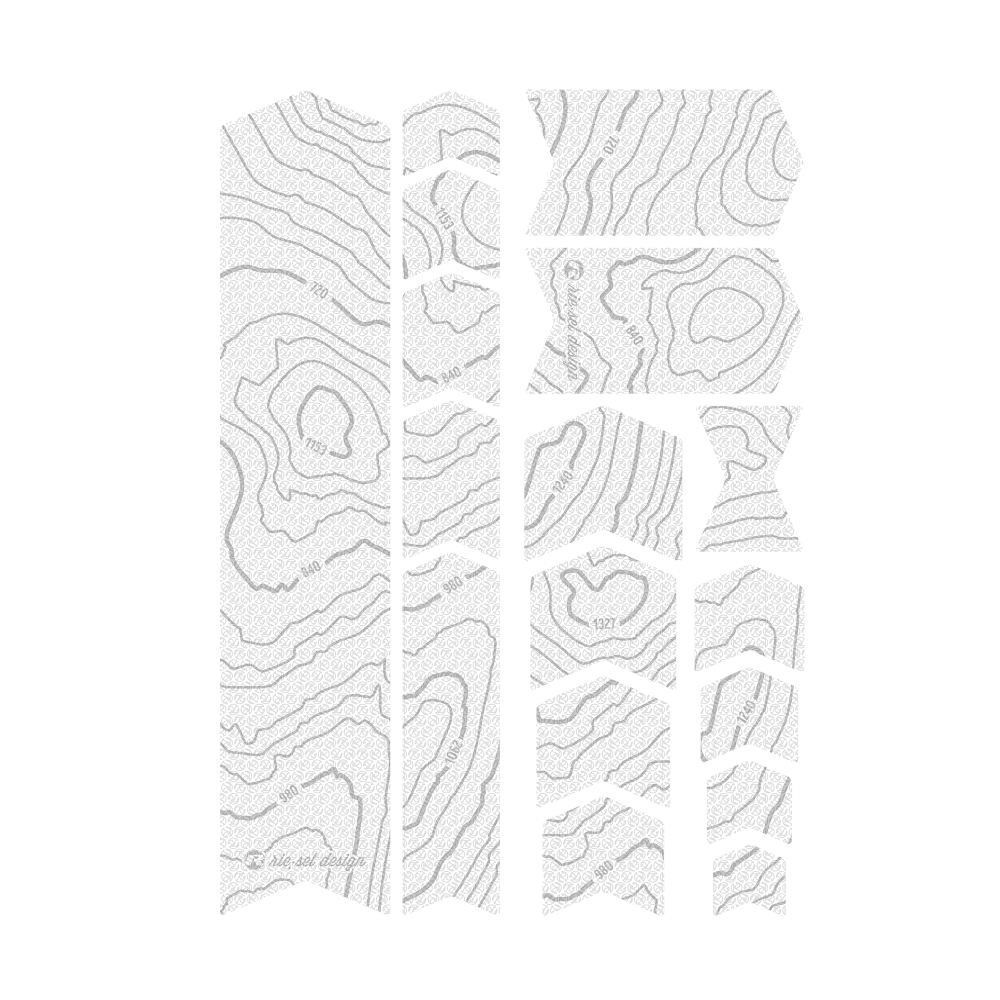 Riesel Design Rahmenschutz, Frame Guard, Höhenlinien