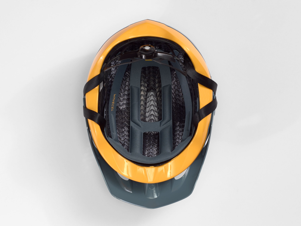 BONTRAGER Helm Blaze WaveCel L Battleship Blue/Yellow CE