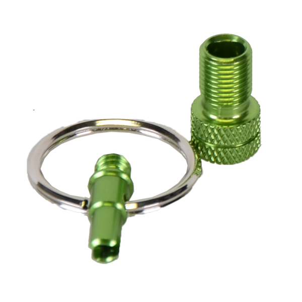 by.Schulz Ventiladapter, Mini-Tool Alu eloxiert green