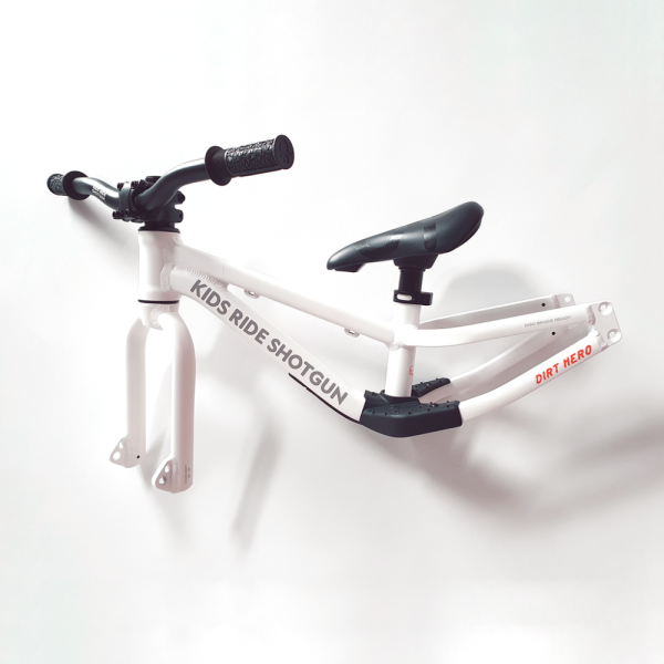 Kids Ride Shotgun Dirt Hero Frame Kit, white