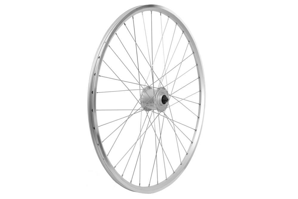 No Name Laufrad vorne 28" 622x19 Nabendynamo Nexus DHC30003AS 100mm V-Brake QR silber