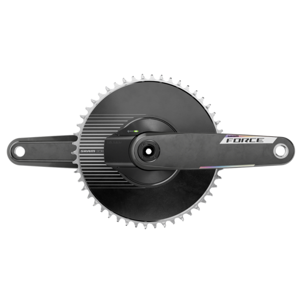 Quarq MY26 Power Meter Crankset Spider Force AXS 1x DUB Aero, black/iridescent, 160mm/50t