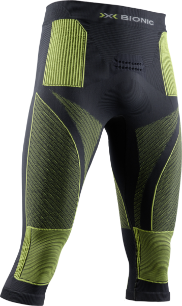 X-BIONIC Men Energy Accumulator 4.0 Pants 3/4 charcol/yellow