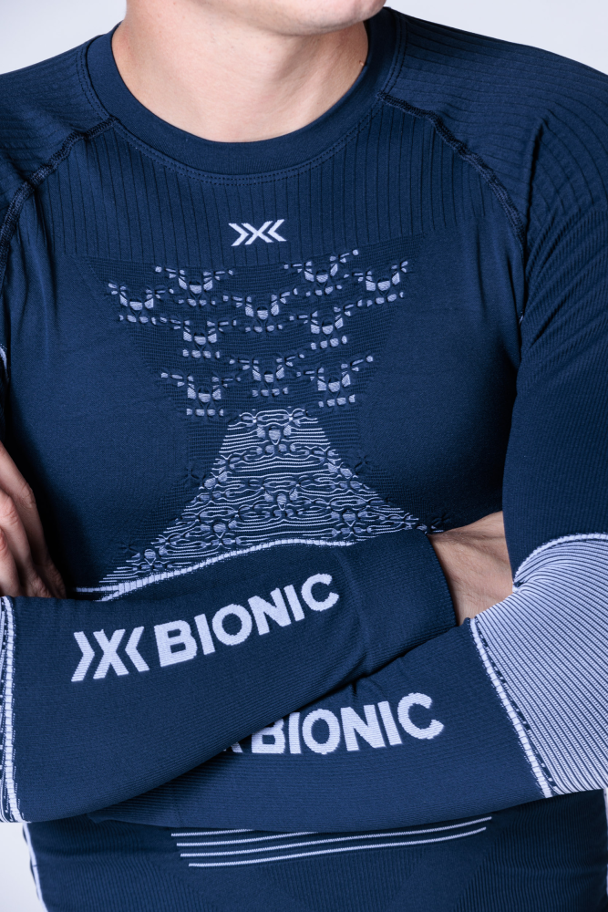 X-BIONIC Men Energy Accumulator 4.0 Shirt LG SL marine/optical white