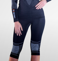 X-BIONIC Women Energizer 4.0 Pants 3/4 opal black/arctic white