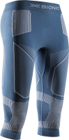X-BIONIC Women Energy Accumulator Light Pants 3/4 mineral blue/arctic white