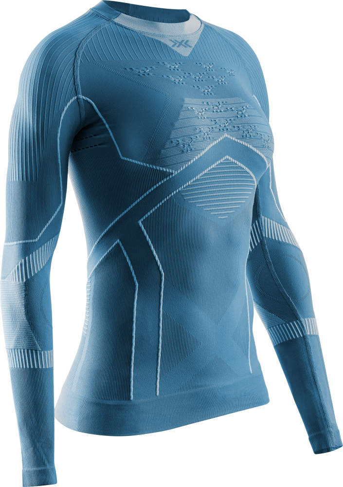 X-BIONIC Women Energy Accumulator Light Shirt LS mineral blue/arctic white