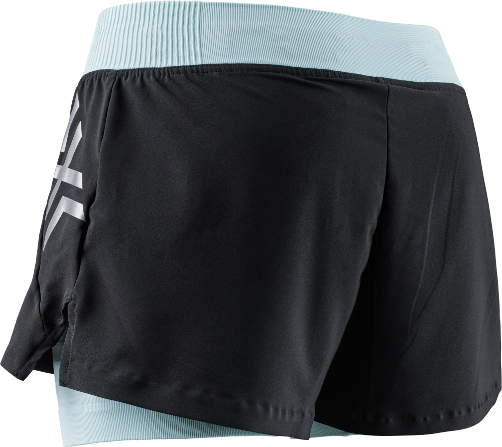 X-BIONIC Women Twyce Race 2in1 Shorts clearwater/black