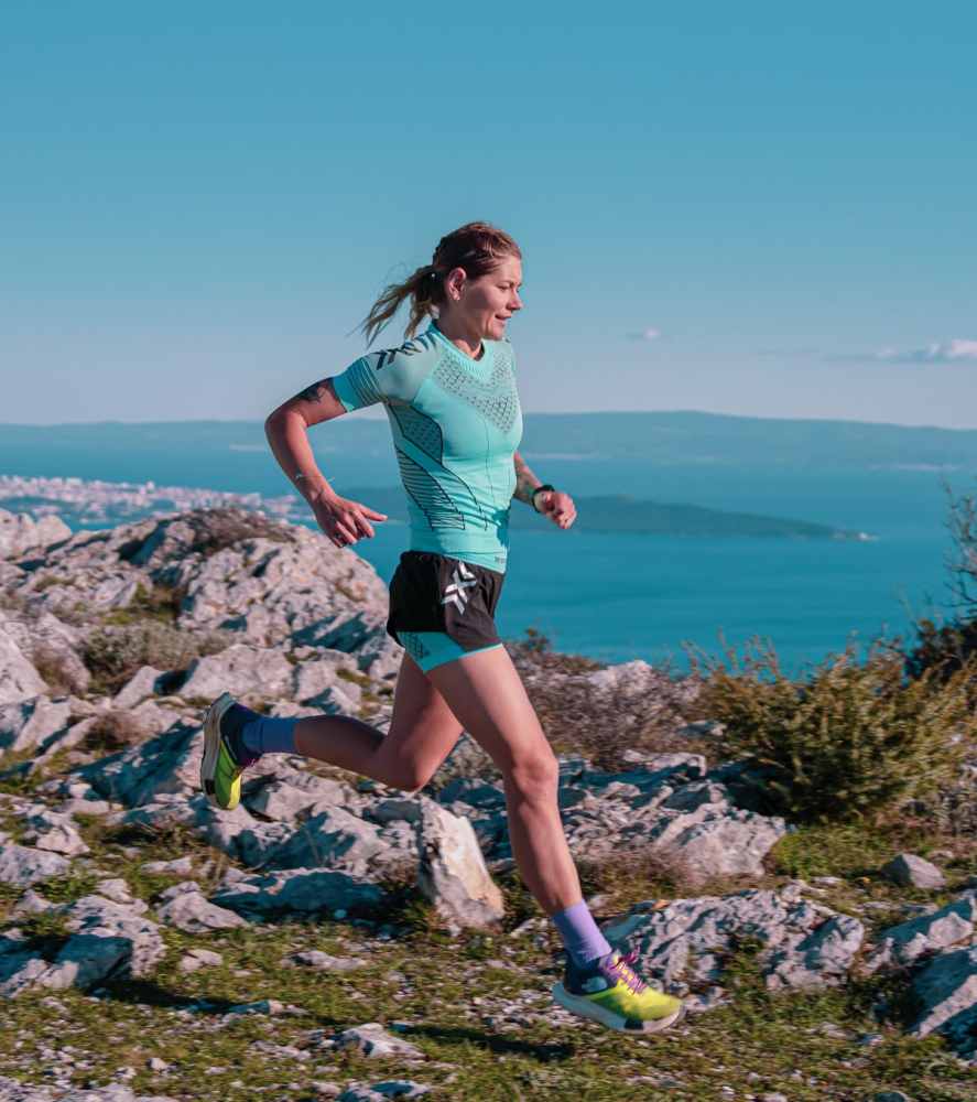 X-BIONIC Women Twyce Race 2in1 Shorts clearwater/black