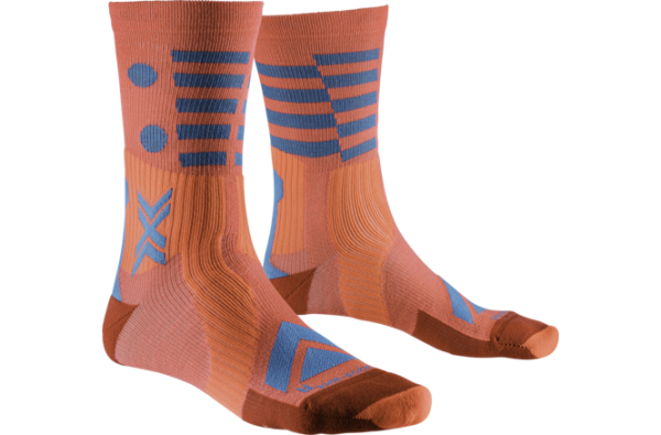 X-SOCKS Gravel Perform Merino Crew sunset/twyce blue