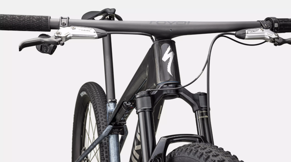 Specialized S-Works Epic World Cup, Gloss Glacial Metallic Granite / Brushed Chrome, L