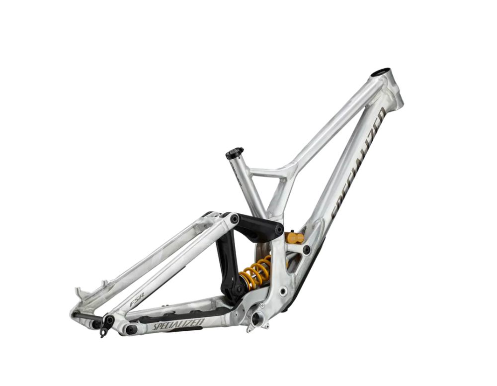 Specialized Demo Race Frameset, Gloss Flake Silver / Gunmetal / Brushed, S4