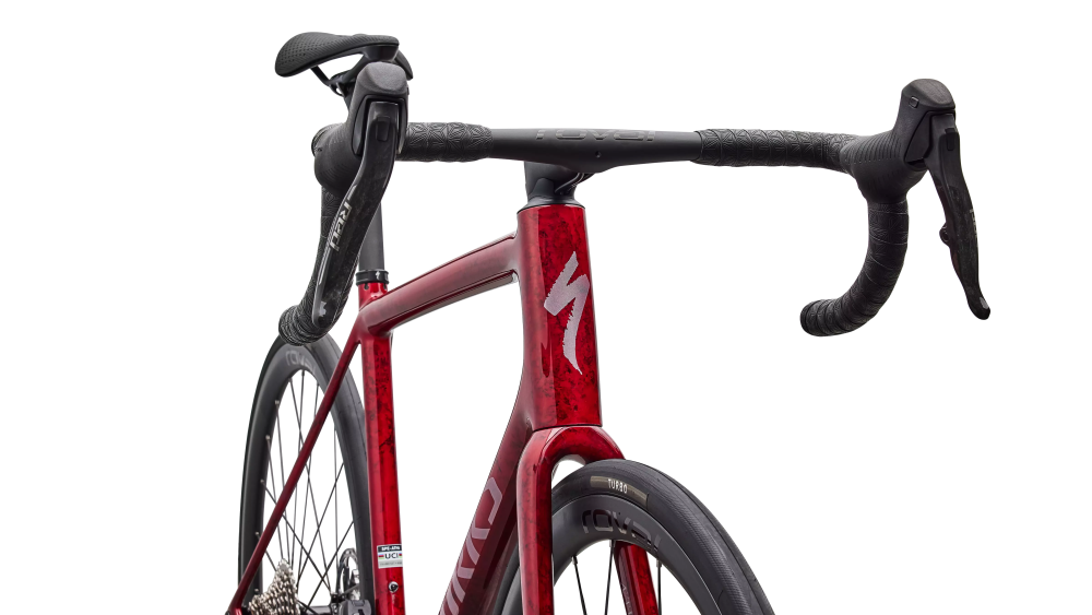 Specialized S-Works Aethos 2 SRAM RED AXS 2026 Sandstone Metallic Base / Red Tint