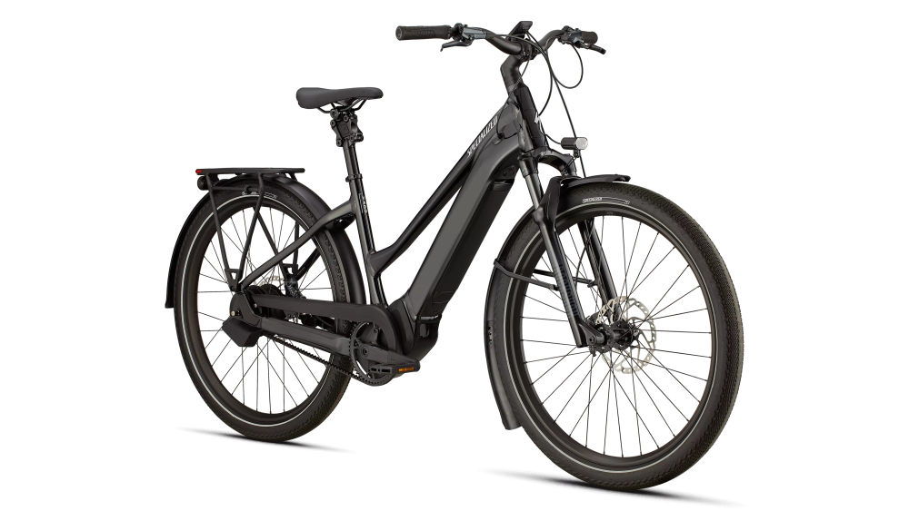 Specialized Turbo Vado 5.0 IGH Step-Through Gloss Castblack / Satin Silver Reflective