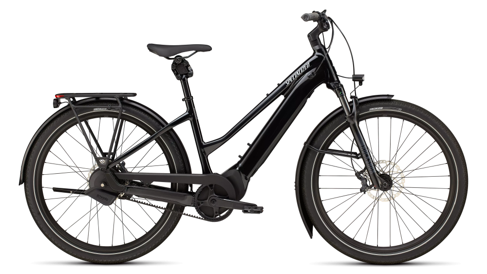 Specialized Turbo Vado 5.0 IGH Step-Through Gloss Castblack / Satin Silver Reflective XL